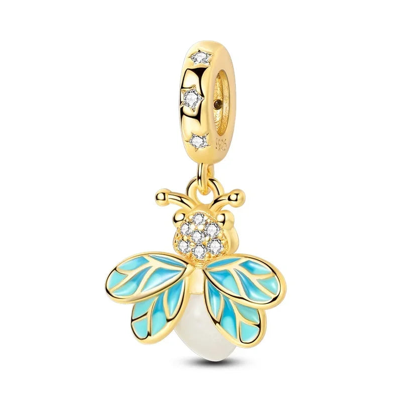 New Original 925 Sterling Silver The Twelve Zodiac Signs Cat Flower Earrings Pendant Necklace For Women Jewelry Birthday Gift