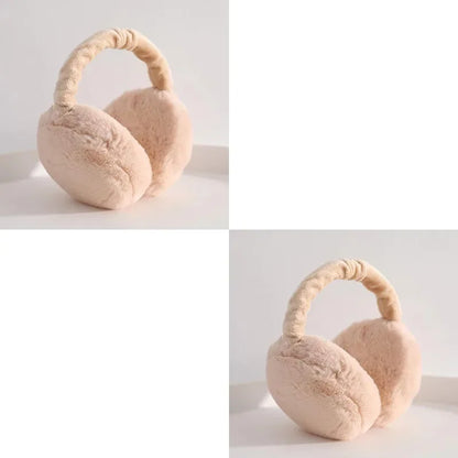 1/2/4pcs Solid Soft Plush Ear Keep Warmer Winter Earmuffs For Women Men Fashion Outdoor Earflap Protection Ear-Muffs Ear Cover
