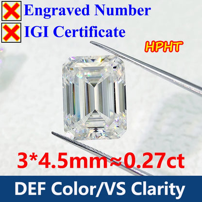 GH Color Oval HPHT Lab Grown Diamond No IGI Certificate 3EX DEF Color VS Clarity Pear CVD Lab Grown Diamond Gems