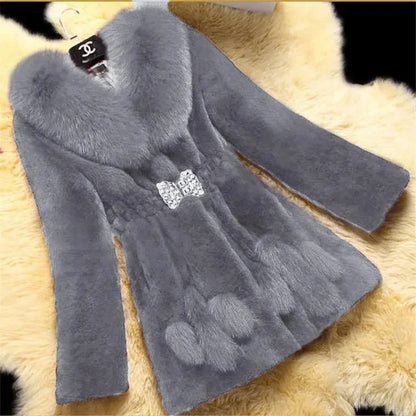 Women's Textured-Collar Button-Front Coat