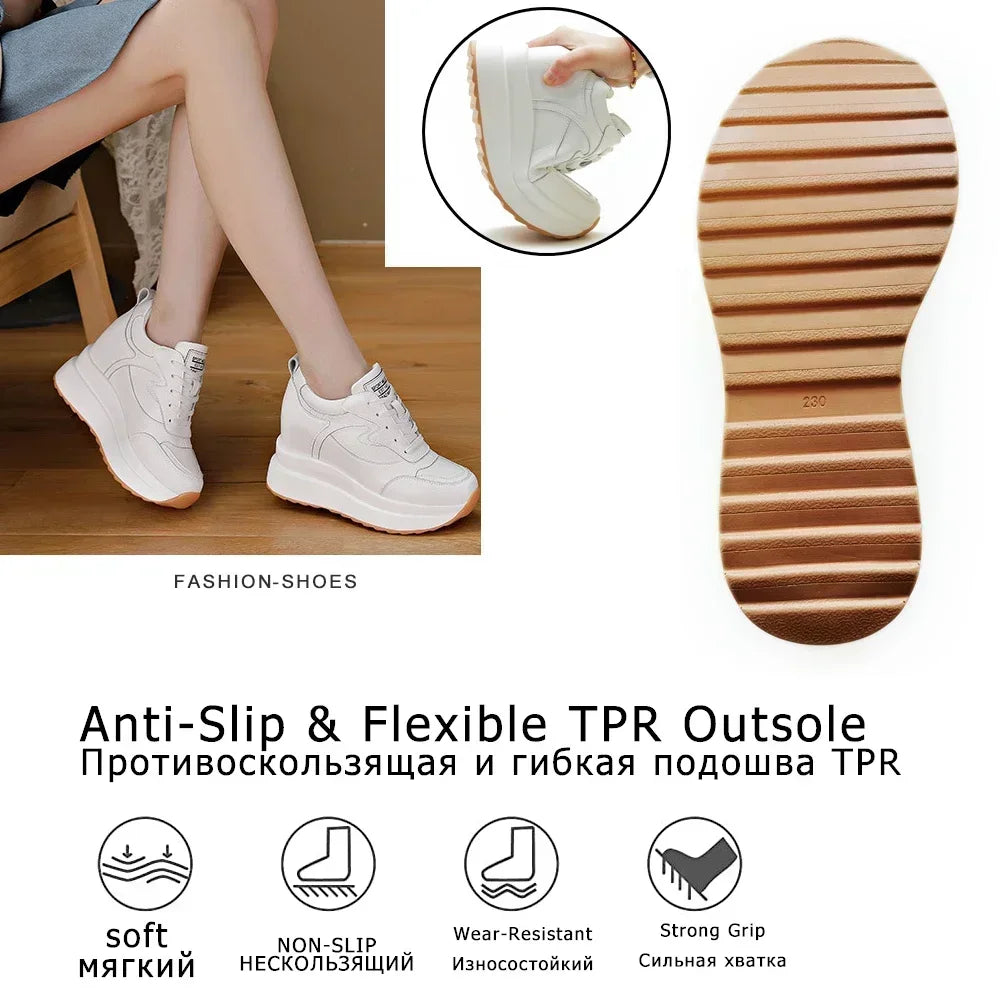Women's Lace-Up Platform Sneakers in Style Options