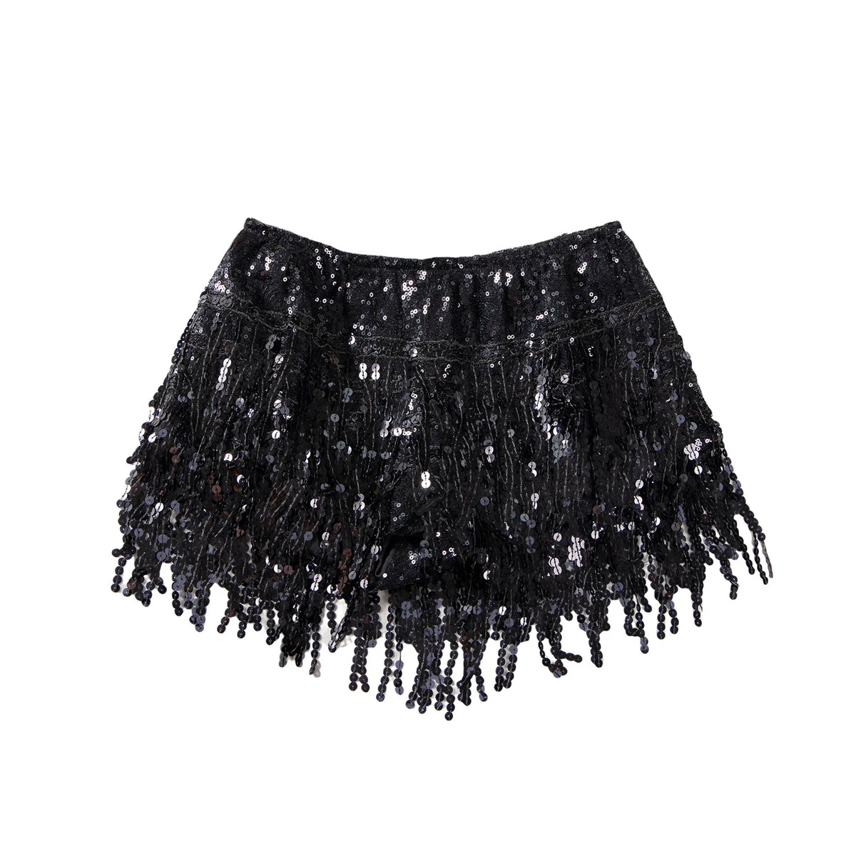 Women's Sequined Fringed Shorts Skirts
