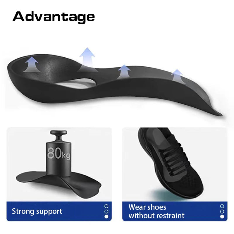 1 Pair Orthopedic Insoles Arch Collapse Flat Foot Orthopedic Insoles Insert Arch Support Insoles Foot Care Insoles Unisex