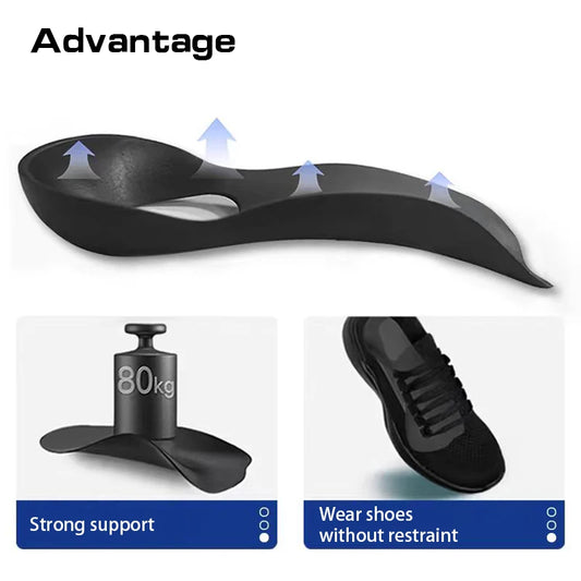 1 Pair Orthopedic Insoles Arch Collapse Flat Foot Orthopedic Insoles Insert Arch Support Insoles Foot Care Insoles Unisex