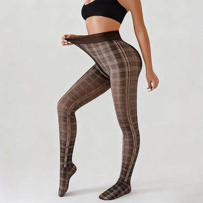 2025 winter fashion warm tights women seamless pantyhose leggings outfit fleece tights booty fleece for winter
