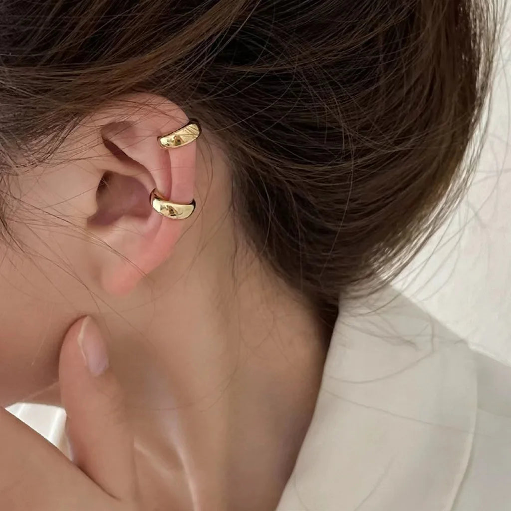 1PC Ear Cuff Without Piercing Earrings For Women Trendy Ear Clips On Simple Style Non Pierced Earring Fashion Ear Jewelry