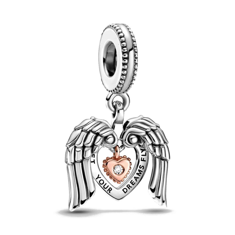 2025 New Hot Sale Hummingbird, firefly, butterfly Charm Beads Fit 925 Sterling Silver Original women Bracelet DIY Jewelry Gift