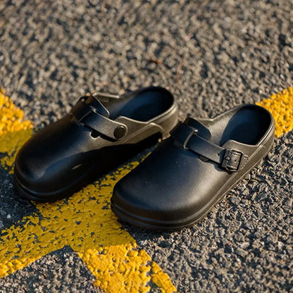 Shevalues Women Men Working Slippers Anti-Slip Operating Room Lab Waterproof Medical Sandals Shoes Nurses Soft Eva Clogs Slides
