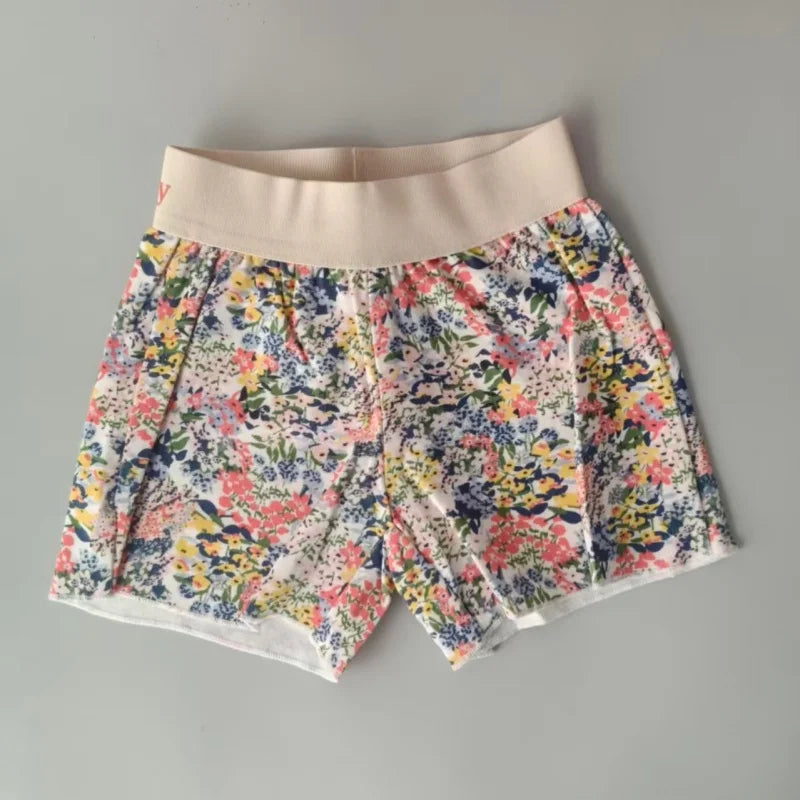 Children's SS26 Summer T-shirt and Shorts, Cute Printed T-shirt and Pants Set for Boys and Girls