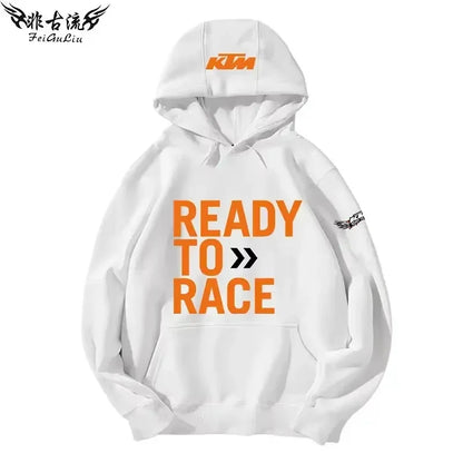 KTM Tout-terrain Pour Motos Lourdes Veste Pour Passionnés De Moto Sweat À Capuche Pour Hommes