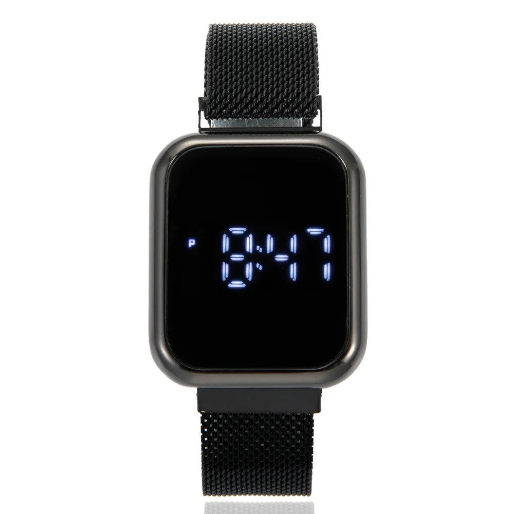 Simple Square Men's and Women's Digital Watch Fashion Touch Screen LED Watches for Woman Casual Electronic Watch Reloj Mujer