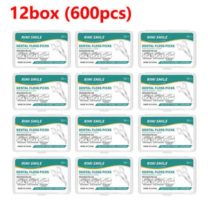 1/2/3/5/10 Box Portable Disposable Dental Floss Plastic Toothpick High-tension Dental Floss Stick Dental Floss Box ﻿Oral Care
