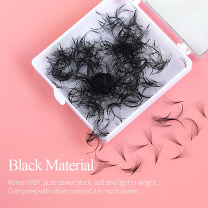 Song Lashes Promade Fans 3D-10D07 Pointy Base Loose Fans Sharp Thin Root Korea PBT Material 500 Fans Eyelash Extensions Choice