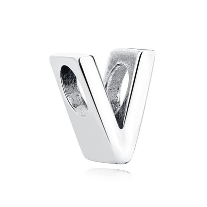 Original 925 Sterling Silver Charms Beads 12 Zodiac A-Z Letters Virgo Aries Fit Brand Bracelets Necklaces Jewelry For Women