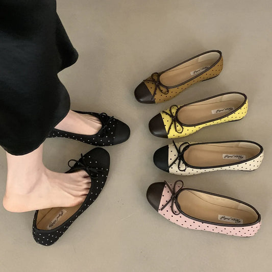 Bailamos Brand New Women Flats Fashion Shallow Ladies Casual Soft Mary Jane Shoes Outdoor Dress Flat Ballet Shoes Mujer