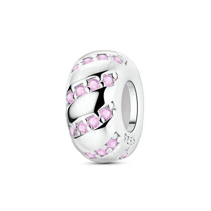 Original 925 Sterling Silver Clip Charm Inlaid Zircon Cat Butterfly Charm Silicone Spacer Beads For Women Bracelet DIY Jewelry