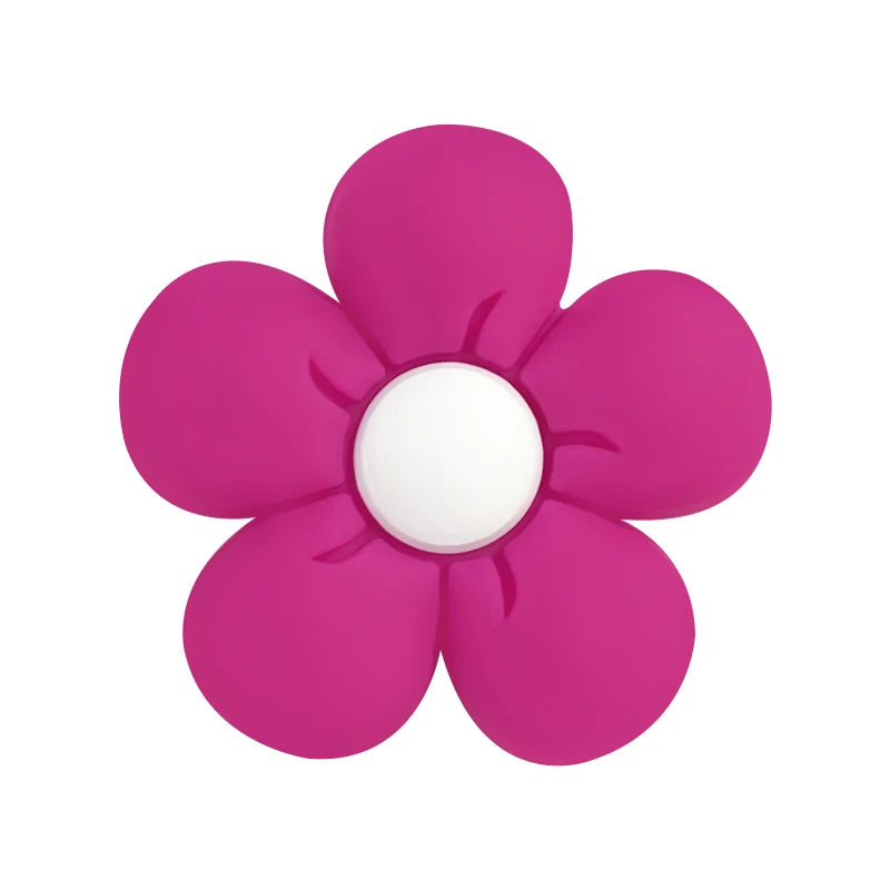 10pcs Silicone Flower Bead BPA Free Teething Infant Chewable Dummy Necklace Pacifier Toy Accessories