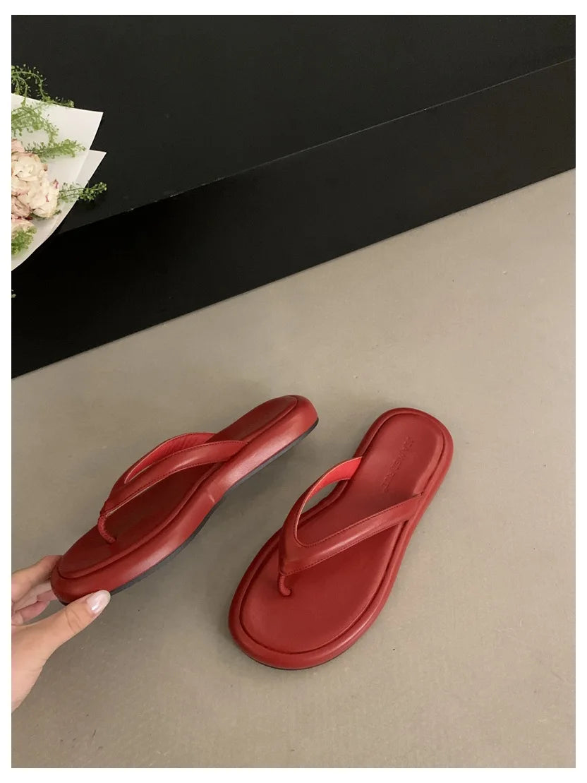 Women's Toe-Post Flat Sandals in Colour Options