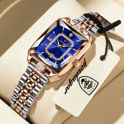POEDAGAR Top Original Woman Watch Waterproof Date Fashion Ladies Wristwatch Stainless Steel Quartz Elegant Women's Watches Reloj