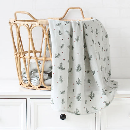 Baby Blankets and Diapers Organic Cotton Baby Comforter Muslin Squares Acacia Newborn Receiving Blanket Bedspread Bedding