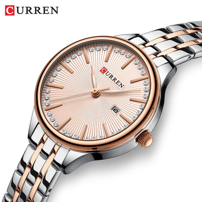 CURREN 9099 Watch for Woman Waterproof Stainless Steel Quartz Ladies Watch High Quality Women's Watches Elegant Female Clock