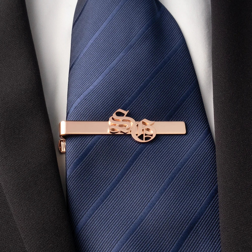 Men's Personalized Mother Child Name Tie Clip Made of Stainless Steel, The Best Men's Jewelry Gift