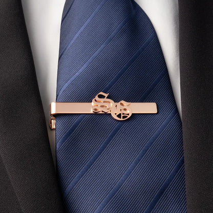 Men's Personalized Mother Child Name Tie Clip Made of Stainless Steel, The Best Men's Jewelry Gift
