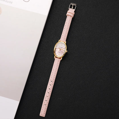 Elegant Women Quartz Watch Roma Dial Ultra-thin Leather Strap Ladies Clock Wristwatches Gift Relogio Feminino （Without Box）