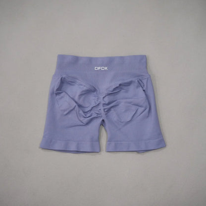 DFDK 2026 New Women Scrunch Butt Yoga Shorts High Waist Hip Lifting Push Up Squat Proof Sports Shorts Gym Workout Running Fitnes