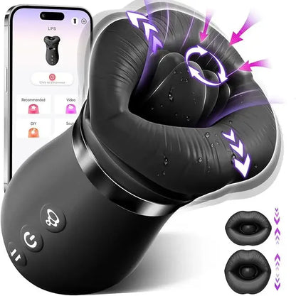 360 Rotation Tongue Licking Vibrator for Women Mouth Sucking Clitoral Stimulator 10 Modes Nipple Suction Female Masturbator Toy