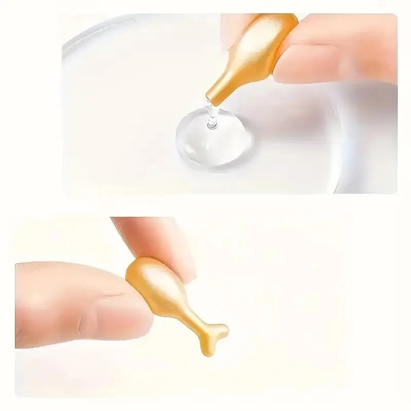 Placenta and Hyaluronic Acid Essence Capsules - Deeply Nourishes and Moisturizes the Skin, Revealing Youthful Skin, Suitable for Locking in Moisture on the Face and Neck - Easy to Carry, Use Anytime, Anywhere, Perfect for Tra