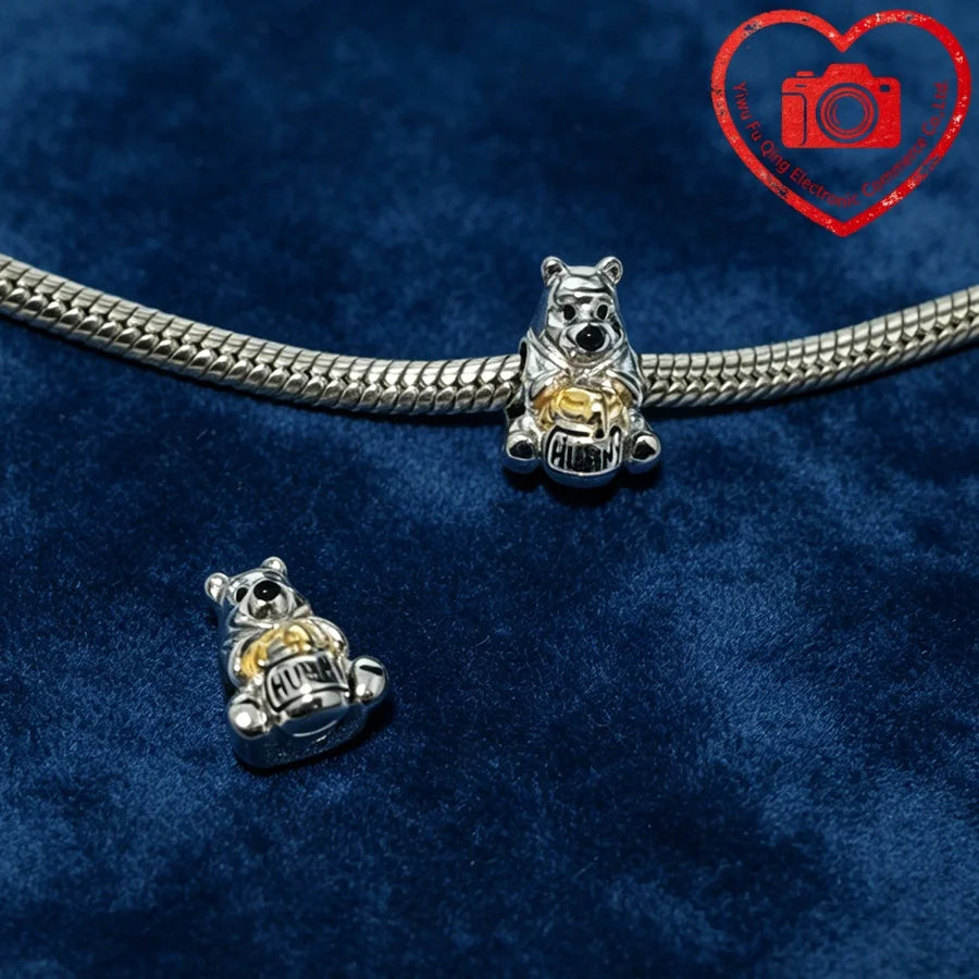 New Original Charms DIY Women Jewelry Gifts Fox Rabbit Chicken Pig Pet Dog Elephant Beads Fit 925 Silver Bracelets Accessories