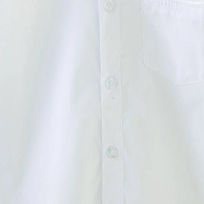 Children's Shirt Spring And Fall Pure White Long-Sleeved Simple Student Blouse Casual Student Formal Clothing