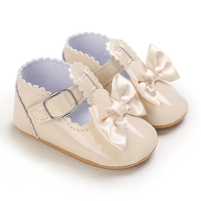 Infant Pre-Walker Shoes 0-1Year Baby Girls Princess Sandals Bowknot Soft Sole Elegant Formal Walking Shoes