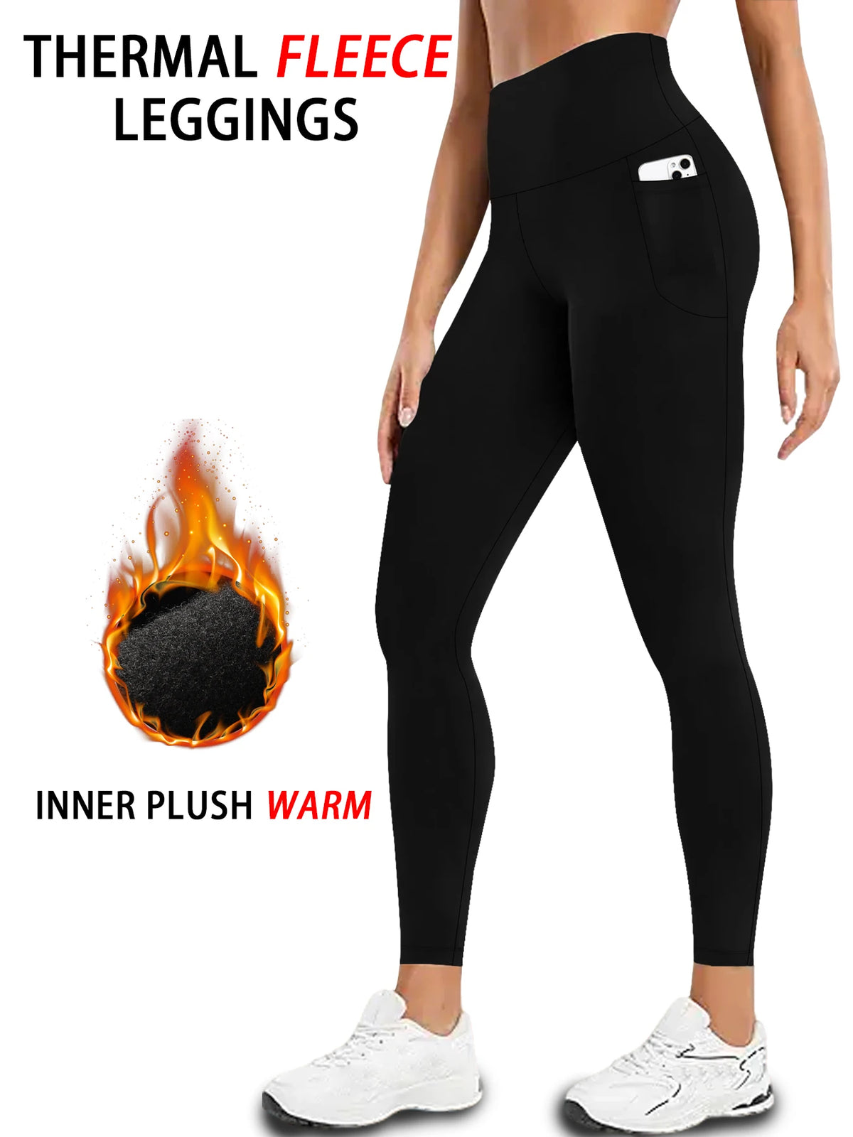 Women's High-Waisted Leggings with Pockets