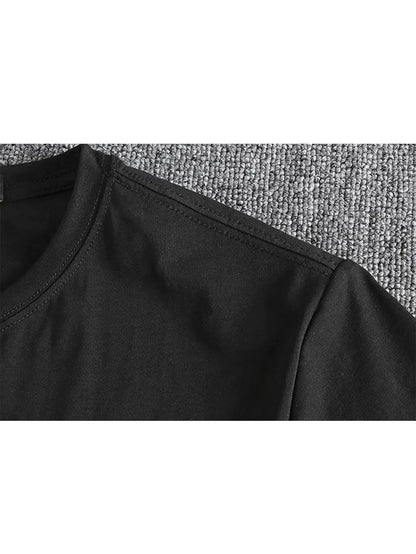 1pcs T Shirt for Men Summer 100% Cotton Short Sleeve Hip-Hop Y2k Tops Harajuku Running Top Casual Football T Shirt Streetwear