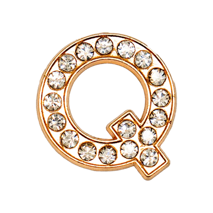 1pcs Metal Gold Luxury Letters Shoe Charms for Clog Alphabet Shoes Decorations Pins for Women Girl Sandal DIY Party Favor Gifts