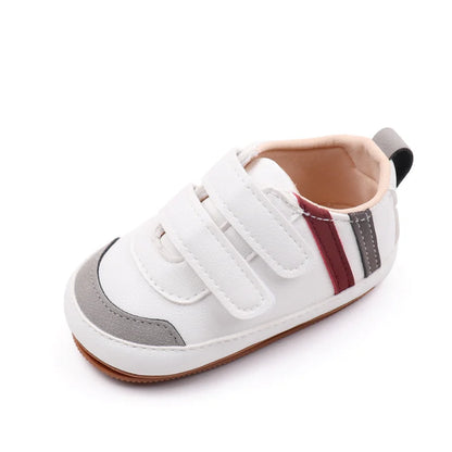Baby Shoes Soft PU PVC High Quality Anti-slip Sole Newborn Toddler Prewalking Sneaker Spring and Autumn Style 2024 New  BXC3223