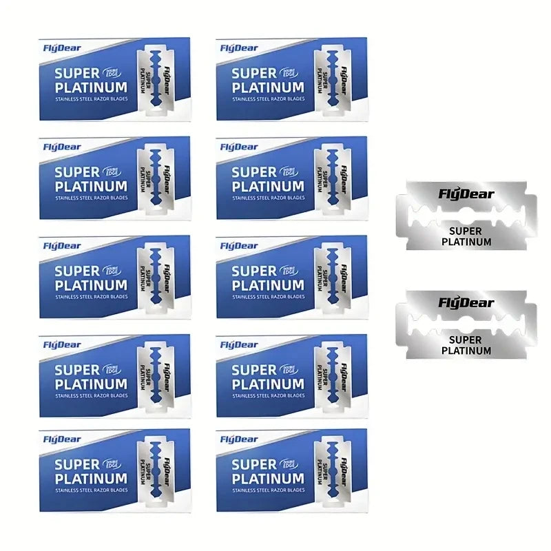 10 Pcs/100PcsDouble Edge Razor Blades for Shaving Men, Professional Barber Razor, Beard Trimmer Tool