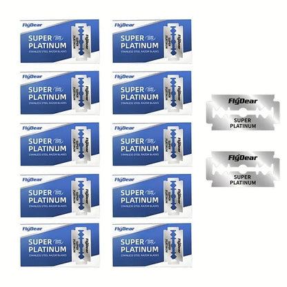 10 Pcs/100PcsDouble Edge Razor Blades for Shaving Men, Professional Barber Razor, Beard Trimmer Tool