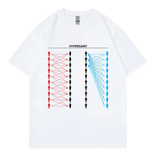 Hypergamy Meme Funny Dating Strategy T-shirts Men Women Fashion Casual Oversized T Shirt Summer 100%cotton Short Sleeve T-shirt