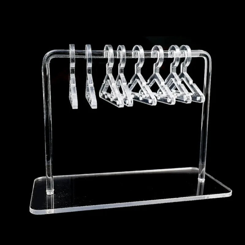8 Pcs Hangers Shaped Jewelry Holder Personalized Earrings Display Racks Hanging Clothes Stand Storage Jewelry Organizer Holders