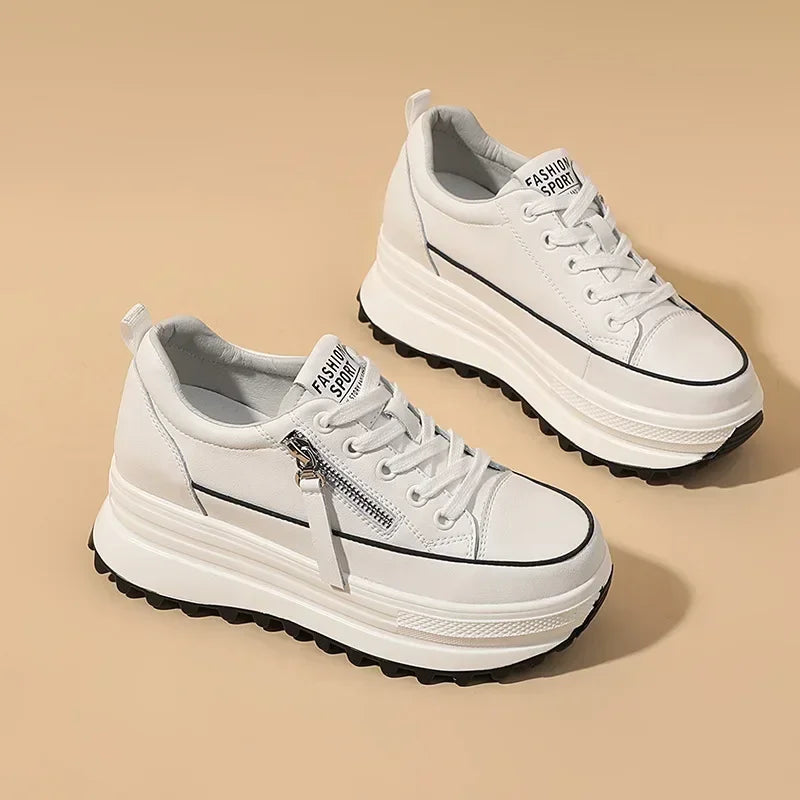 Women's Lace-Up Platform Sneakers in Style Options