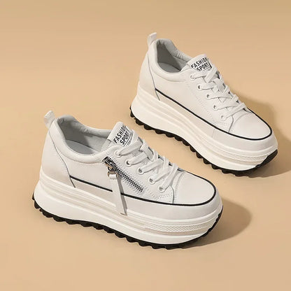 Women's Lace-Up Platform Sneakers in Style Options
