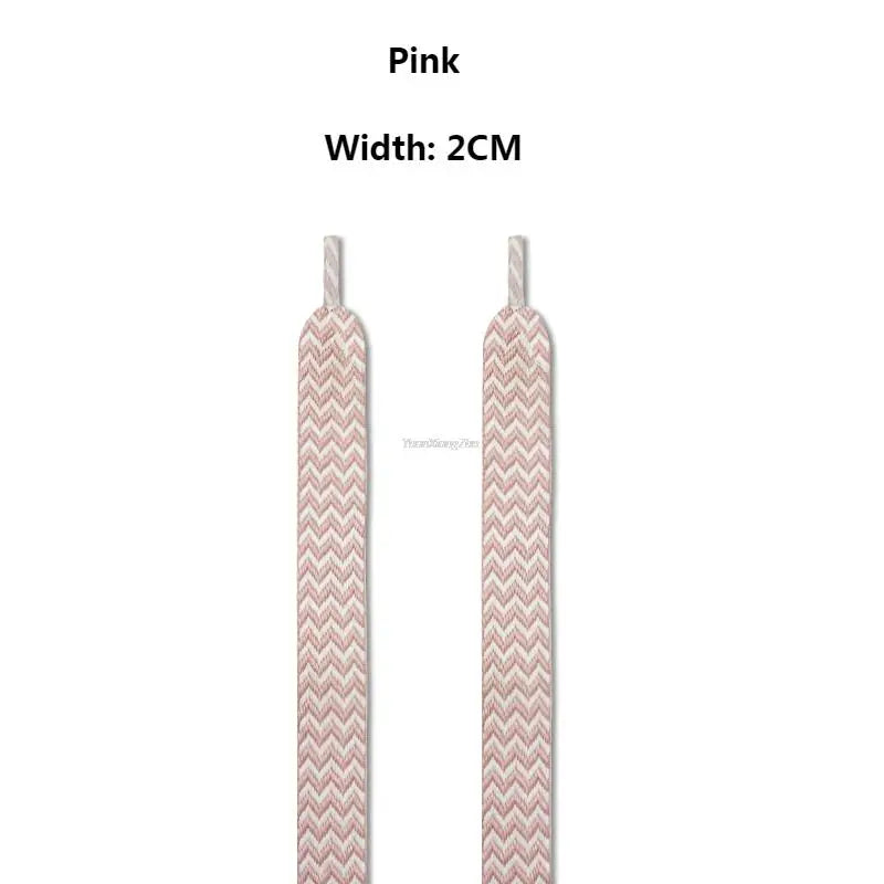 1PAIR Flat Shoelaces for Sneakers Shoe laces Luxury Brand Shoelace  Width 1.5cm/2cm/3cm Length 120/140/160cm Shoe Accessories