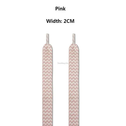 1PAIR Flat Shoelaces for Sneakers Shoe laces Luxury Brand Shoelace  Width 1.5cm/2cm/3cm Length 120/140/160cm Shoe Accessories