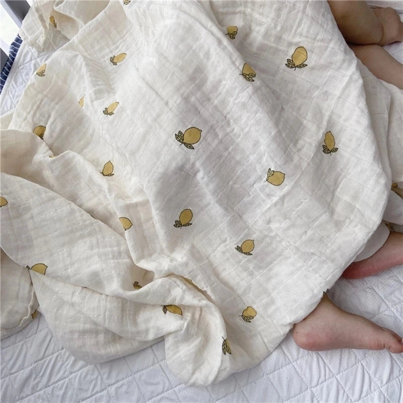 Baby Blankets and Diapers Organic Cotton Baby Comforter Muslin Squares Acacia Newborn Receiving Blanket Bedspread Bedding