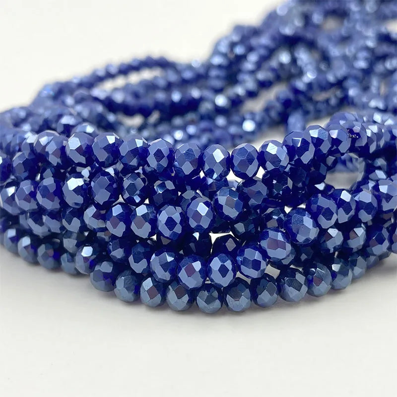 Colorful 2/3/4/6/8/10mm Austria Faceted Crystal Glass Beads For Jewelry Making DIY Accessories