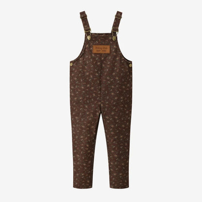 (Ship out in 1 day)AS AW26 Saddle collection Brown Corduroy + Rugby sweatshirt Print corduroy family matching girls boys clothes