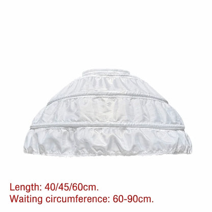 Fashion Lolita Petticoat With Hoop White Underskirt Crinoline Cosplay Breathable Wedding Petticoats Wedding Dress